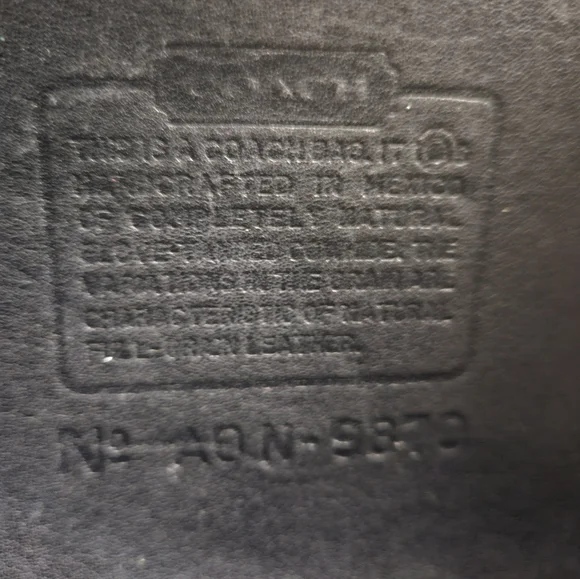 Vintage Coach Court Handbag Crossbody Black Leather - Picture 14 of 16